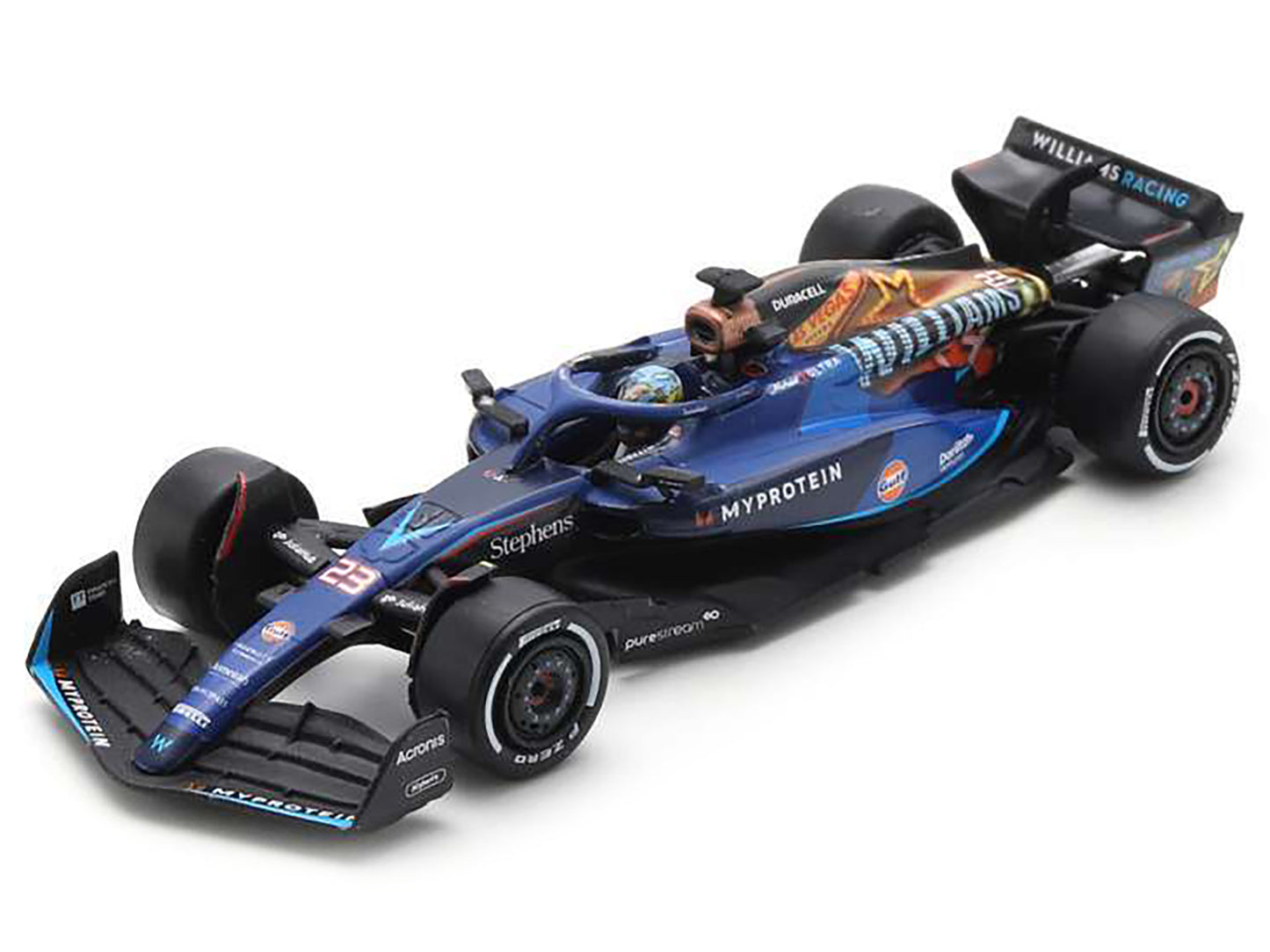 Williams FW45 #23 Alex Albon Formula One F1 "Las Vegas GP" (2023) 1/64 Diecast Model Car by Spark