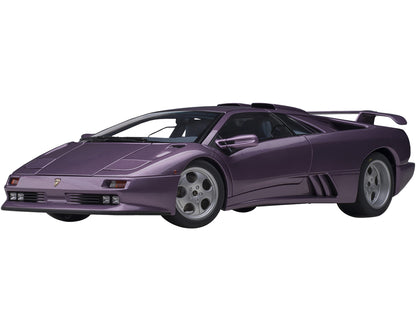 Lamborghini Diablo SE30 Jota Viola SE30 / Purple Metallic with Blue Interior 1/18 Model Car by Autoart