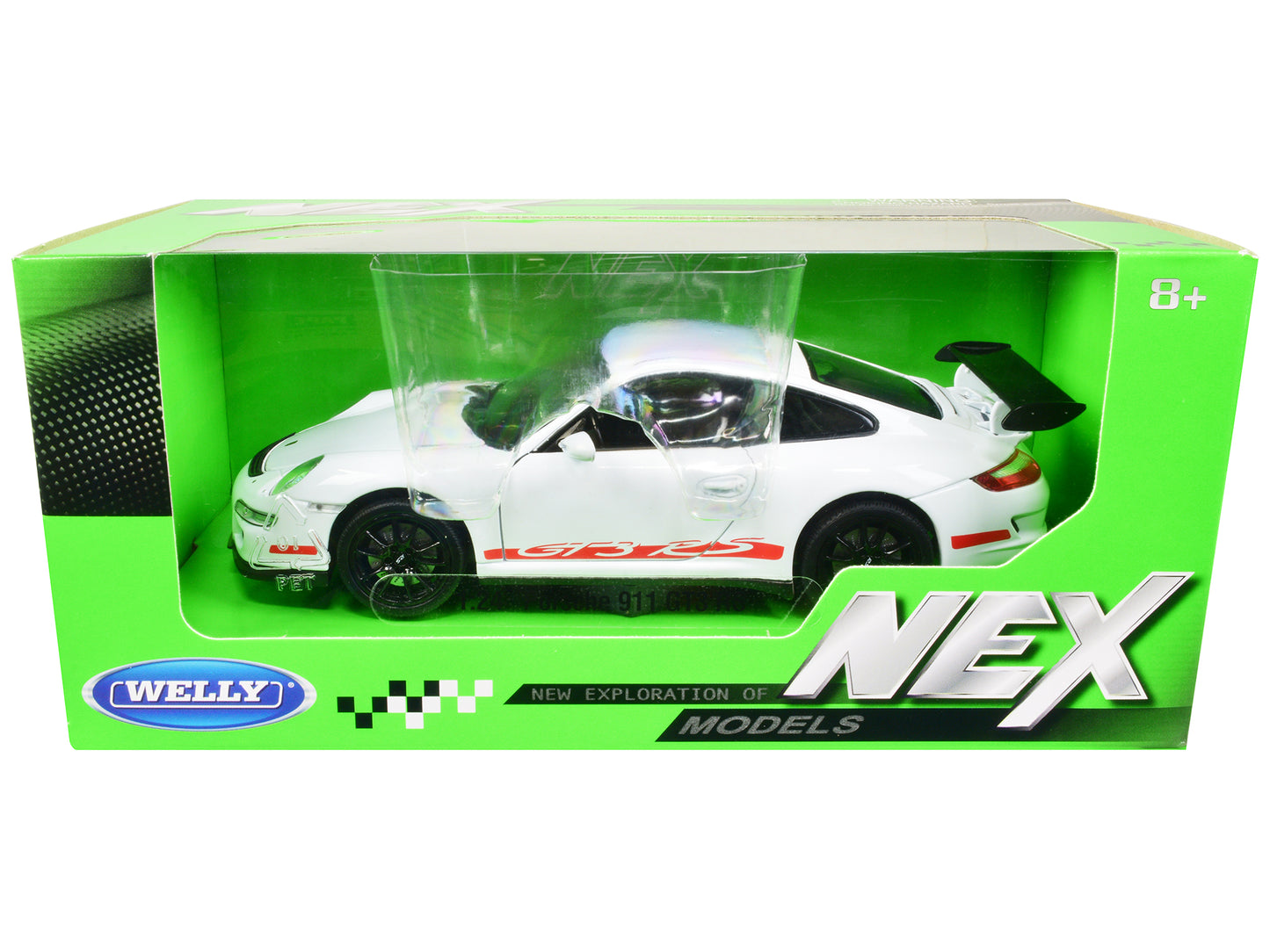 Porsche 911 (997) GT3 RS White 1/24 Diecast Car by Welly