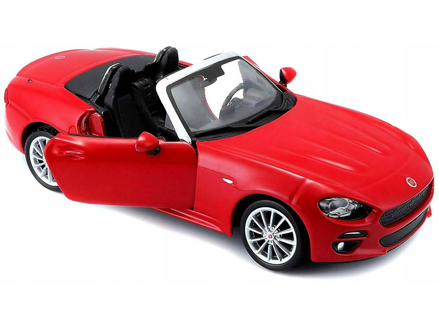 Fiat 124 Spider Coupe Red 1/24 Diecast Model Car by Bburago