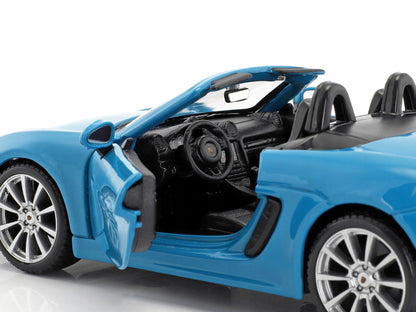 Porsche 718 Boxster Blue 1/24 Diecast Model Car by Bburago