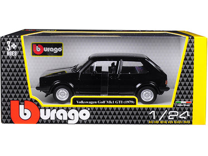 1979 Volkswagen Golf Mk1 GTI Black 1/24 Diecast Model Car by Bburago