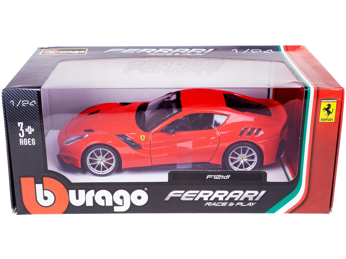 Ferrari F12 TDF Red 1/24 Diecast Model Car by Bburago