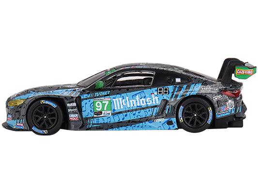 BMW M4 GT3 #97 Bill Auberlen - Chandler Hull "Turner Motorsport" GTD 2nd Place "IMSA SportsCar Championship" (2023) Limited Edition 1/64 Diecast Model Car by True Scale Miniatures