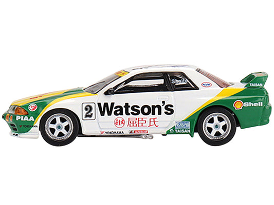 Nissan Skyline GT-R (R32) Gr. A RHD (Right Hand Drive) #2 Mark Skaife "Guia Touring Macau GP" (1991) Limited Edition to 1800 pieces Worldwide 1/64 Diecast Model Car by True Scale Miniatures