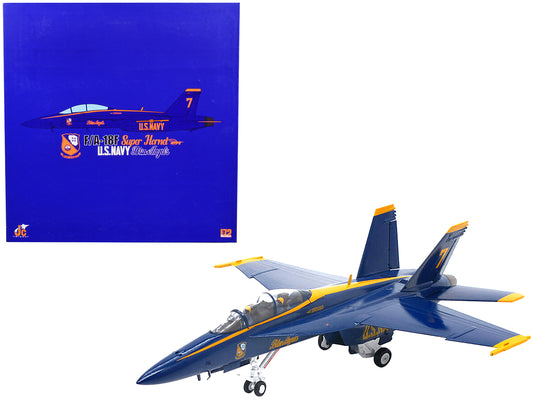 McDonnell Douglas F/A-18F Super Hornet Aircraft "US Navy Blue Angels #7" (2021) 1/72 Diecast Model by JC Wings