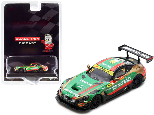 Mercedes-AMG GT3 #77 Edoardo Mortara Mercedes-AMG Team Craft-Bamboo Racing FIA GT World Cup Macau (2019) 1/64 Diecast Model Car by Sparky