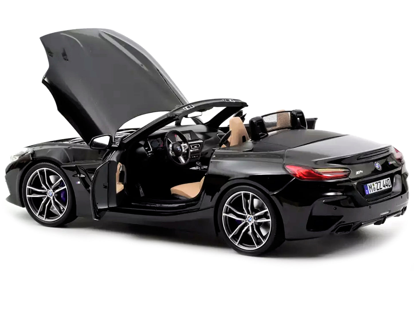 2019 BMW Z4 Convertible Black Metallic 1/18 Diecast Model Car by Norev