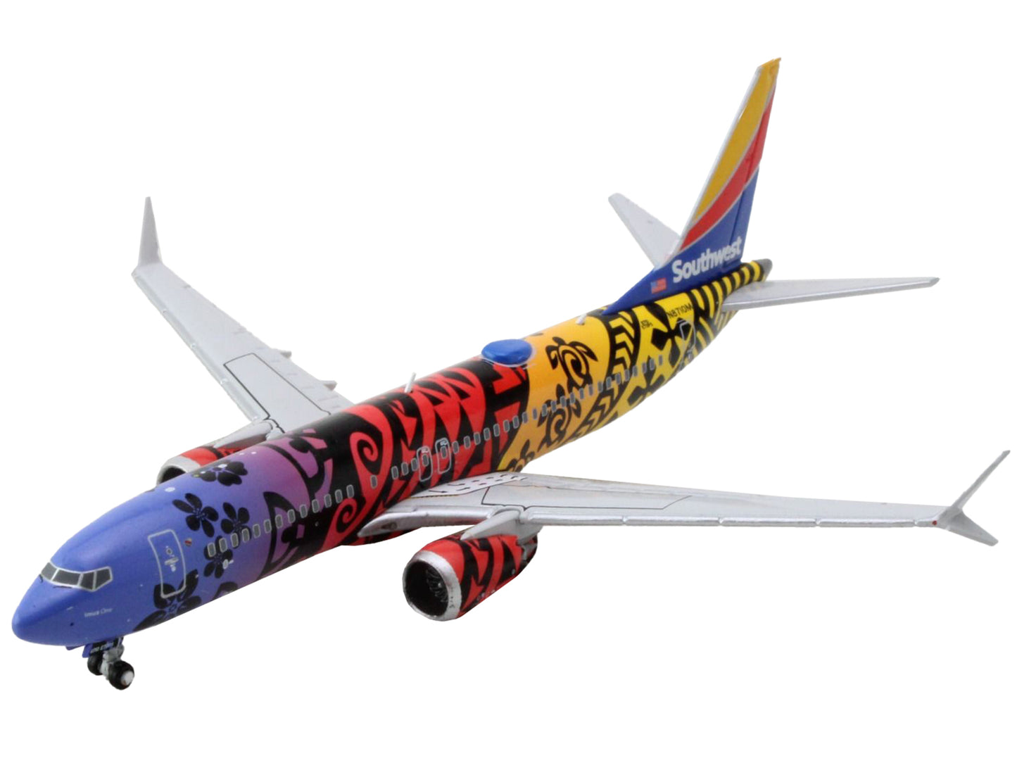 Boeing 737 MAX 8 Commercial Aircraft "Southwest Airlines - Imua One" Hawaiian Theme Livery 1/400 Diecast Model Airplane by GeminiJets