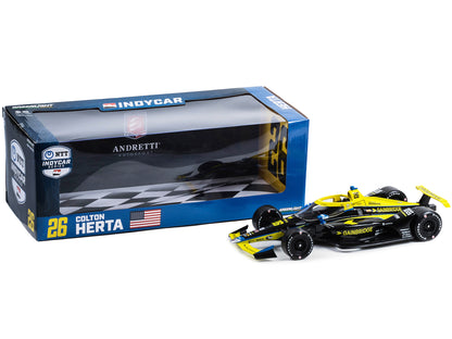 Dallara IndyCar #26 Colton Herta "Gainbridge" Andretti Autosport "NTT IndyCar Series" (2023) 1/18 Diecast Model Car by Greenlight