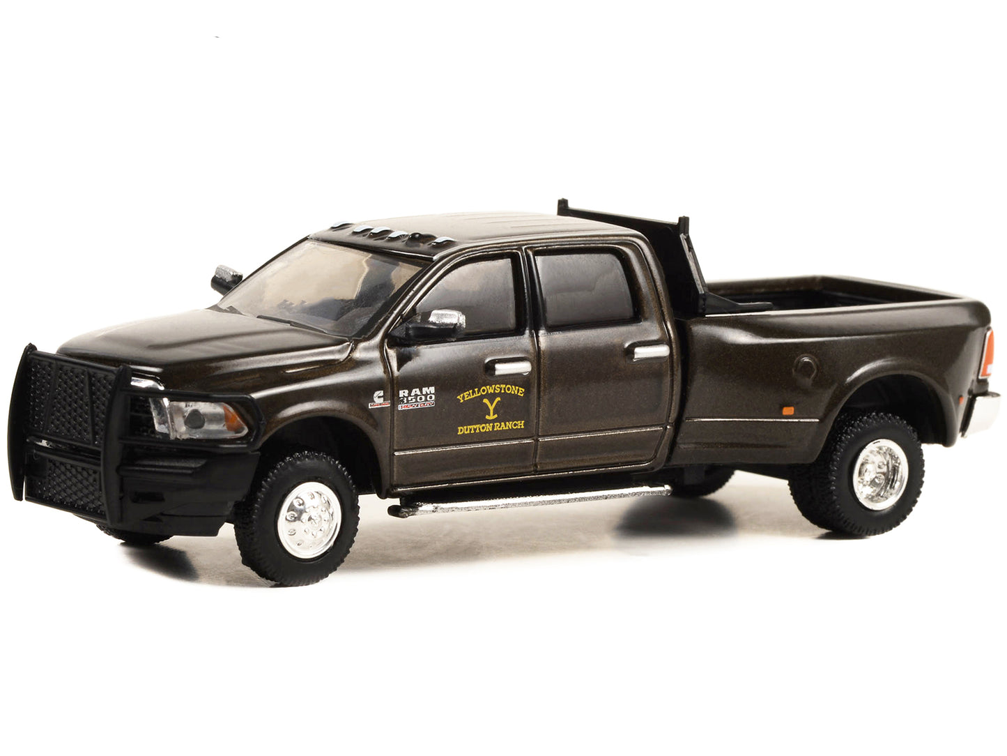 2017 Ram 3500 Laramie Dually Pickup Truck Brown Metallic "John Dutton - Yellowstone Dutton Ranch" "Yellowstone" (2018-Current) TV Series "Hollywood Series" Release 38 1/64 Diecast Model Car by Greenlight