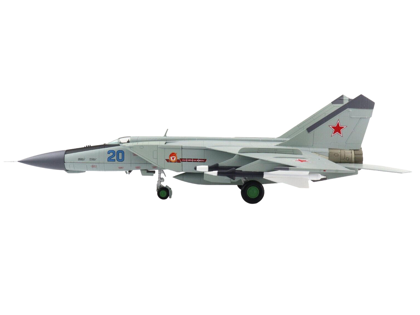 Mikoyan-Gurevich MiG-25PDS Aircraft "146th Guards Fighter Aviation Regiment 50th Anniversary of October" (1990) Soviet Air Force "Air Power Series" 1/72 Diecast Model by Hobby Master