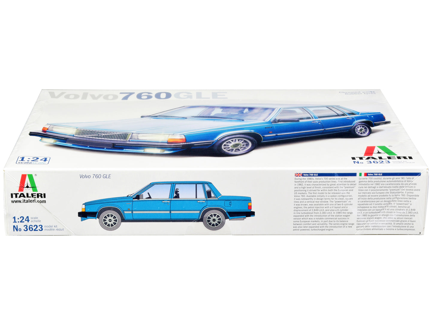 Skill 3 Model Kit Volvo 760 GLE 1/24 Scale Model by Italeri