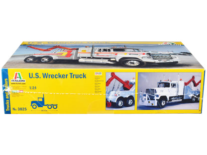 Skill 4 Model Kit U.S. Wrecker Tow Truck 1/24 Scale Model by Italeri