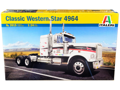 Skill 3 Model Kit Western Star Classic 4964 Truck Tractor 1/24 Scale Model by Italeri