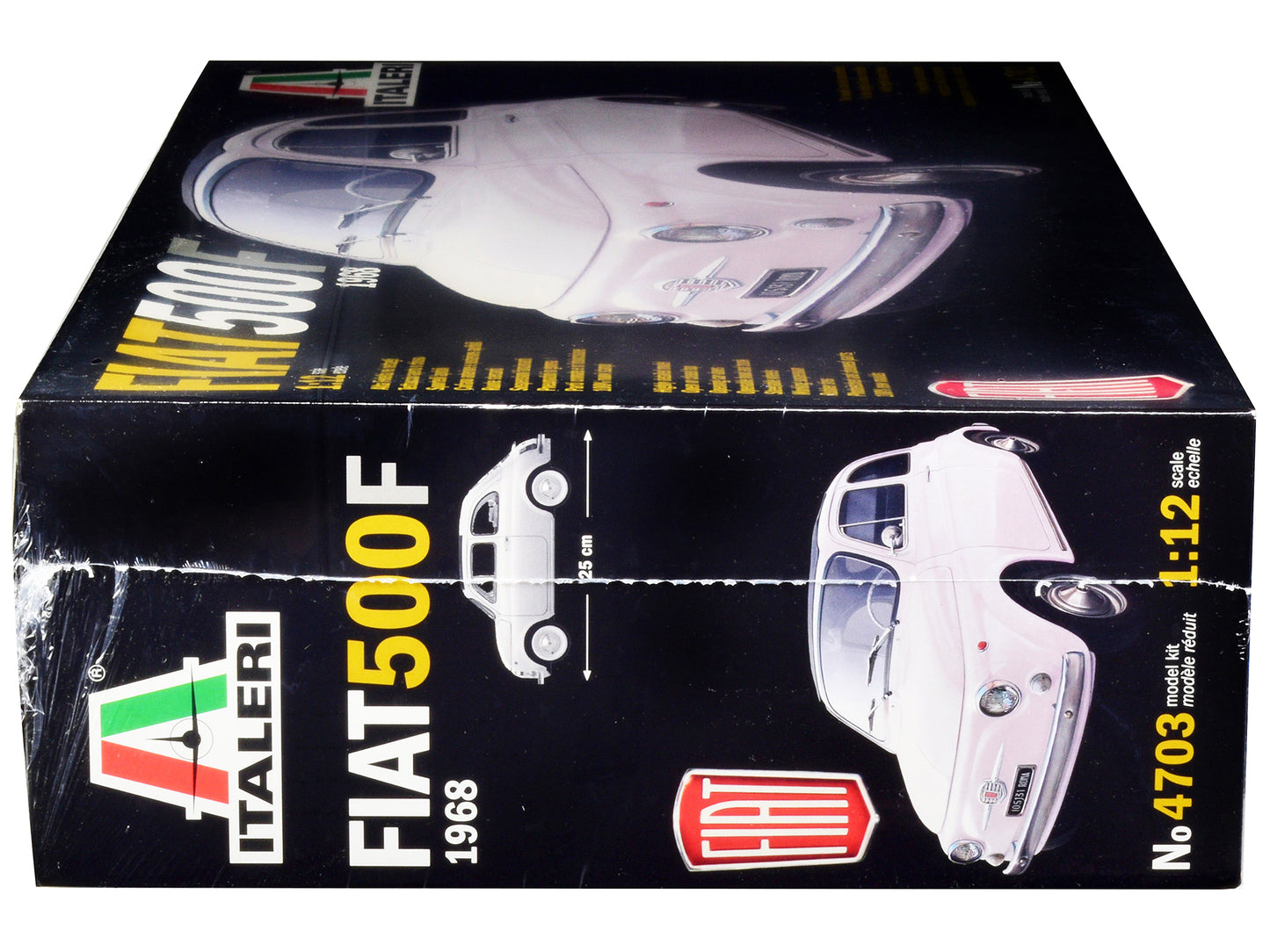 Skill 5 Model Kit 1968 Fiat 500F 1/12 Scale Model by Italeri