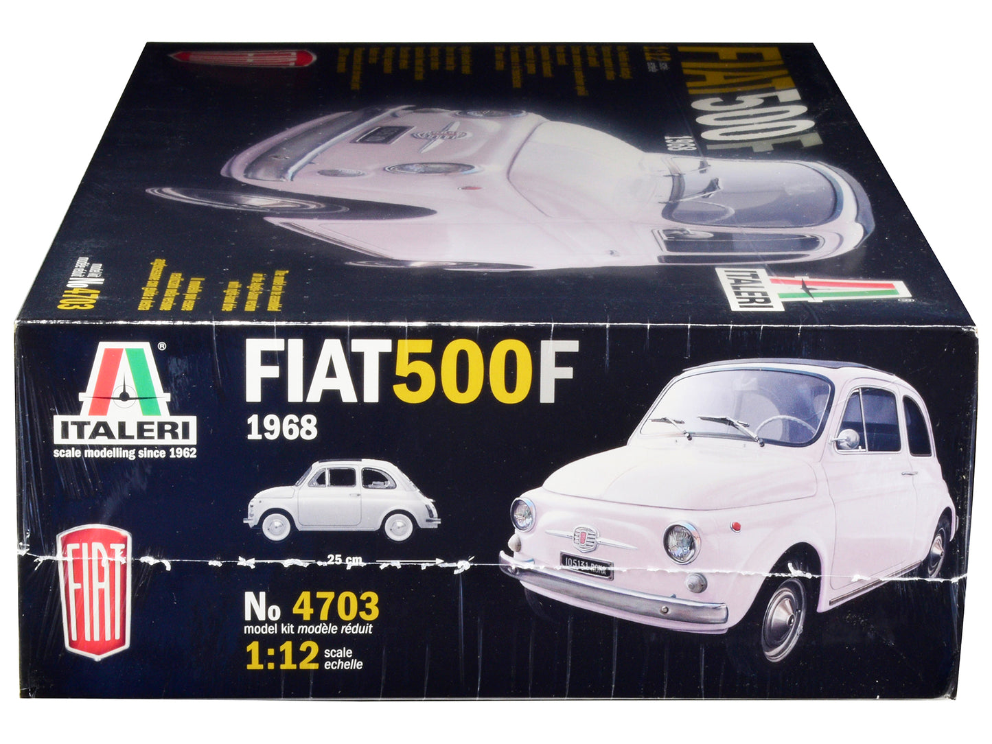 Skill 5 Model Kit 1968 Fiat 500F 1/12 Scale Model by Italeri