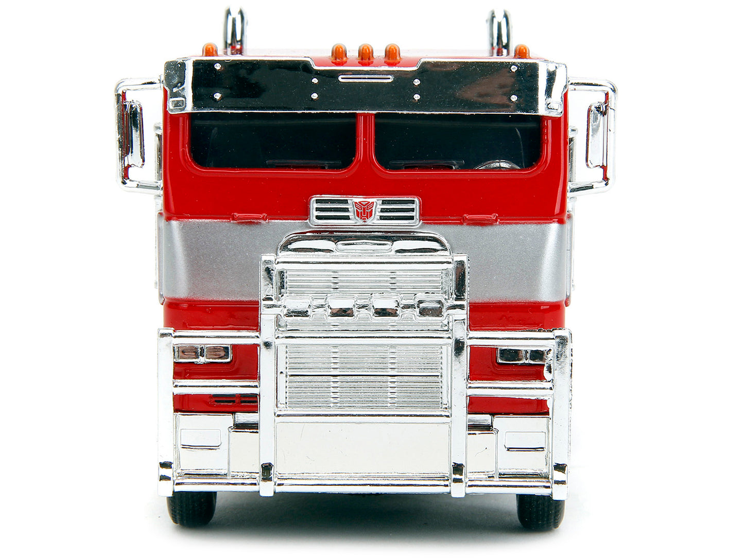 Optimus Prime Tractor Truck Red and Blue with Silver Stripes "Transformers: Rise of the Beasts" (2023) Movie "Hollywood Rides" Series 1/32 Diecast Model Car by Jada