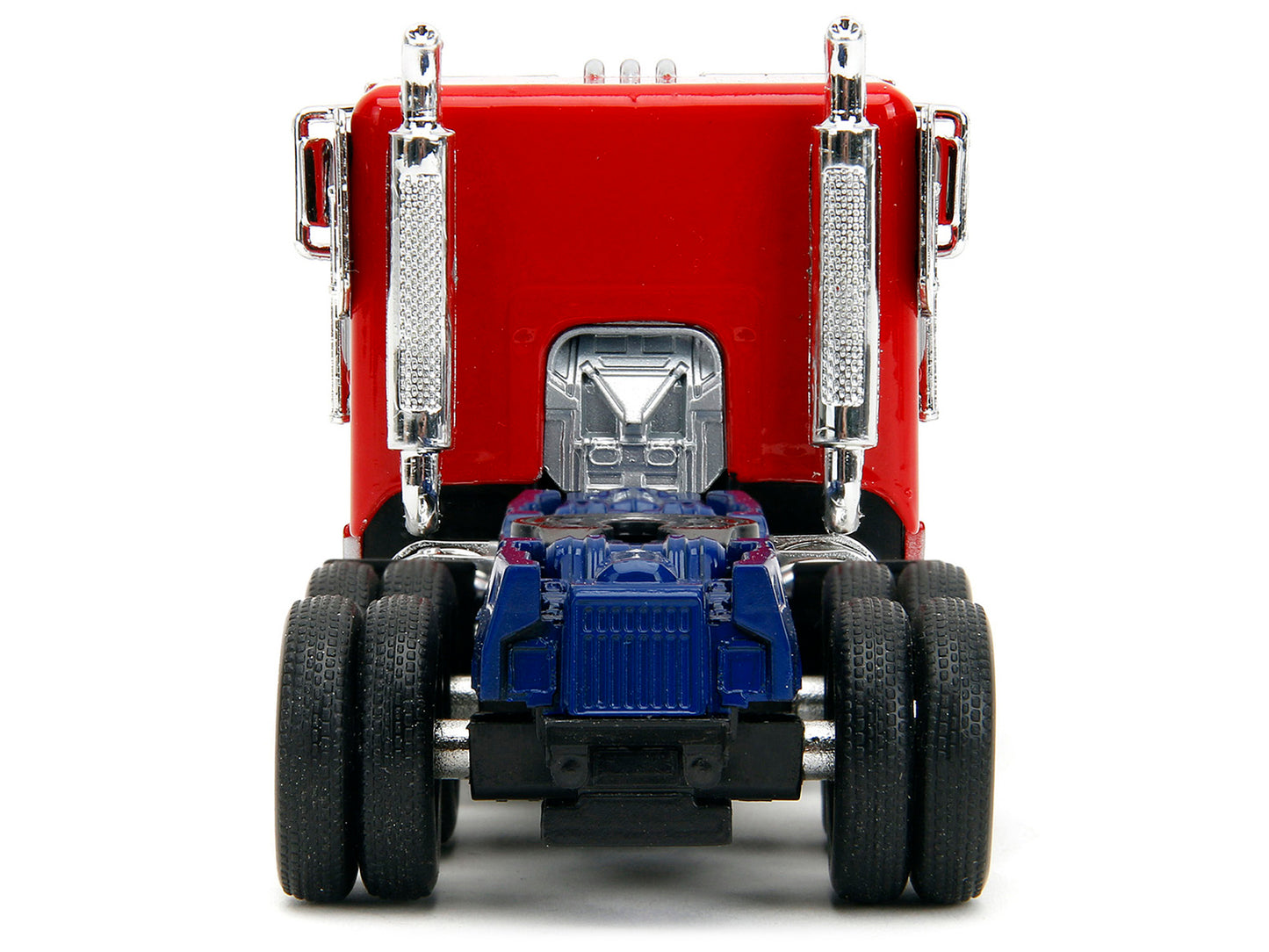 Optimus Prime Tractor Truck Red and Blue with Silver Stripes "Transformers: Rise of the Beasts" (2023) Movie "Hollywood Rides" Series 1/32 Diecast Model Car by Jada