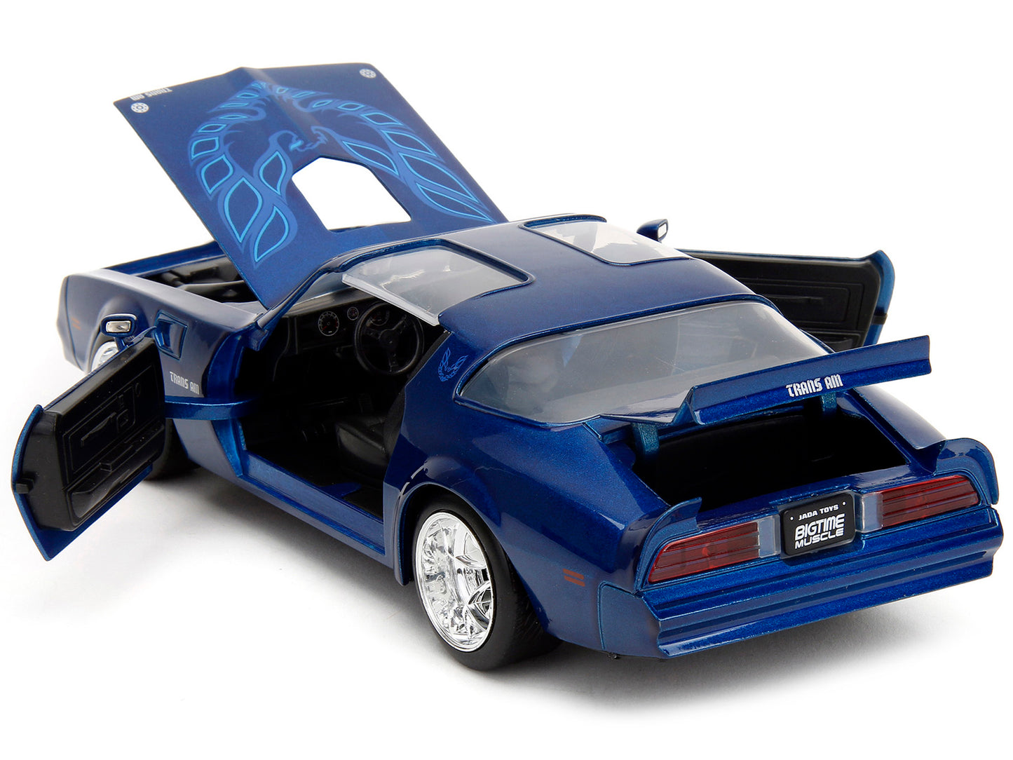 1977 Pontiac Firebird Trans Am Blue Metallic "Bigtime Muscle" Series 1/24 Diecast Model Car by Jada