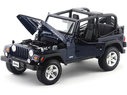 Jeep Wrangler Rubicon Deep Blue 1/18 Diecast Model Car by Maisto