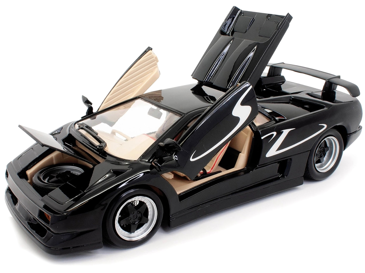 Lamborghini Diablo SV Black 1/18 Diecast Model Car by Maisto