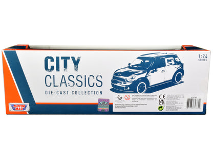 Mini Cooper S Countryman with Travel Trailer Black and Red "City Classics" Series 1/24 Diecast Model Car by Motormax