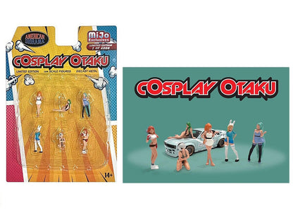 "Cosplay Otaku" 6 piece Diecast Figure Set Limited Edition to 4800 pieces Worldwide for 1/64 Scale Models by American Diorama