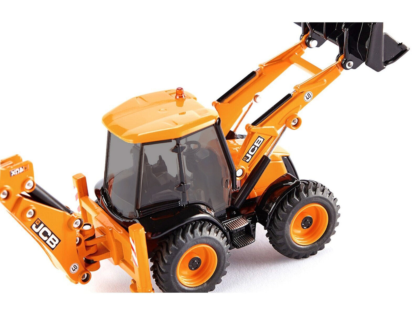 JCB 4CX Back Hoe Loader Yellow 1/50 Diecast Model by Siku