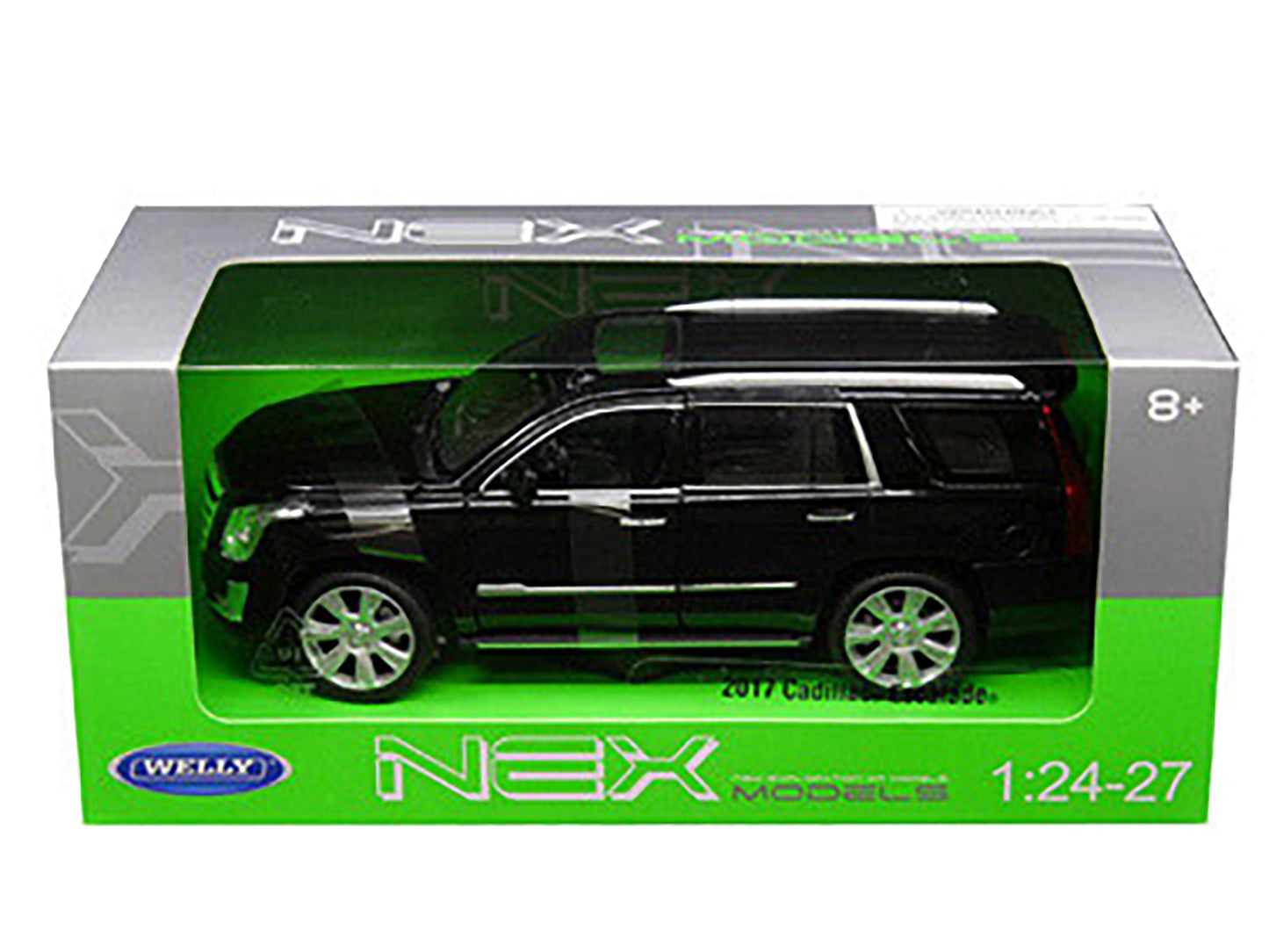 2017 Cadillac Escalade with Sunroof Black 1/24-1/27 Diecast Model Car by Welly