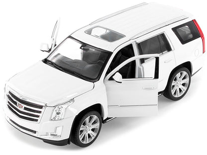 2017 Cadillac Escalade with Sunroof White 1/24-1/27 Diecast Model Car by Welly