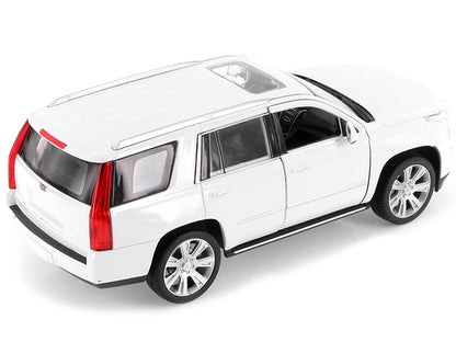 2017 Cadillac Escalade with Sunroof White 1/24-1/27 Diecast Model Car by Welly