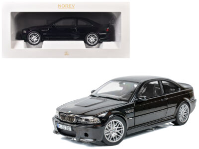 2003 BMW M3 CSL Saphire Black 1/18 Diecast Model Car by Norev