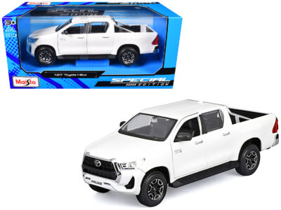 Toyota Hilux Pickup Truck White "Special Edition" Series 1/27 Diecast Model Car by Maisto