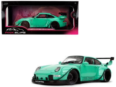 RWB Body Kit "Kei Kishi" Light Blue "Pink Slips" Series 1/18 Diecast Model Car by Jada