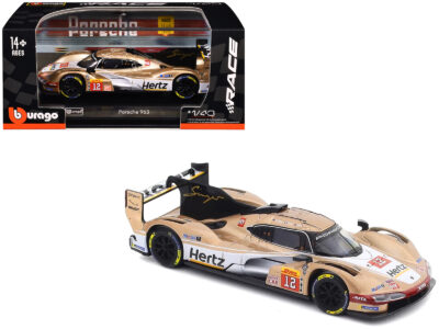 Porsche 963 #12 Callum Ilott - Will Stevens - Norman Nato "Hertz Team Jota" Hypercar Team Winner "FIA World Endurance Championship" (2024) with Display Case "Race" Series 1/43 Diecast Model Car by Bburago