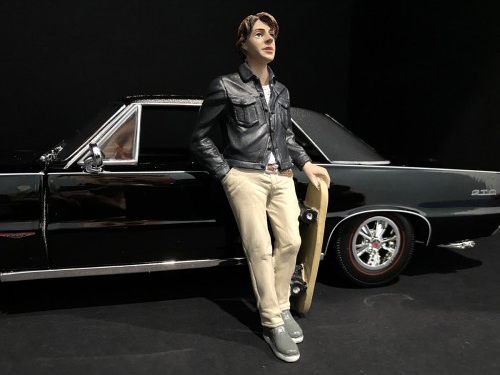 Skateboarders Figurines 4 piece Set for 1/24 Scale Models by American Diorama #4