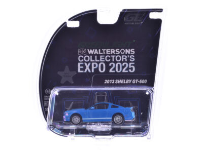 2013 Shelby GT-500 Blue with White Stripes "2025 Greenlight Waltersons Collector's Expo Exclusive" 1/64 Diecast Model Car by Greenlight