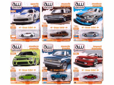 Auto World Premium 2024 Set A of 6 pieces Release 3 1/64 Diecast Model Cars by Auto World