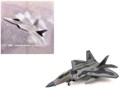 Lockheed Martin F-22A Raptor Aircraft "Spirit of America 412th Test Wing Edwards Air Force Base" (1997) United States Air Force 1/100 Diecast Model Airplane