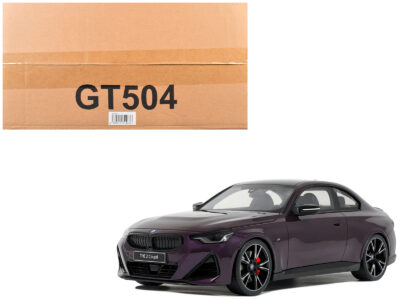2023 BMW M240i Thundernight Purple Metallic 1/18 Model Car by GT Spirit