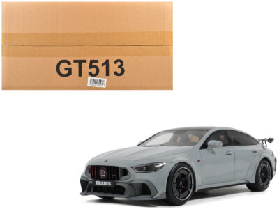 2024 Brabus Rocket 1000 Nardo Gray with Black Top 1/18 Model Car by GT Spirit