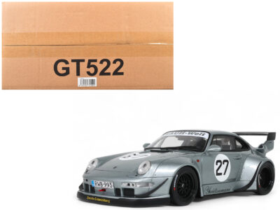 2024 RWB Yuiitsumuni #27 Silver Metallic 1/18 Model Car by GT Spirit