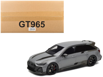 2024 Audi RS 6 GT Gray 1/18 Model Car by GT Spirit