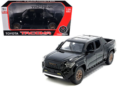 2024 Toyota Tacoma Trailhunter Edition Pickup Truck Black 1/24 Diecast Model Car