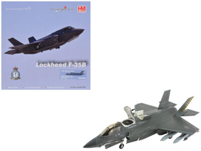 Lockheed Martin F-35B Lightning II Aircraft (Beast Mode) "Black Death VMFA-542 MCAS Cherry Point" (2023) United States Marine Corps "Air Power Series" 1/72 Diecast Model by Hobby Master