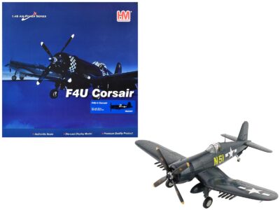 Vought F4U-4 Corsair Aircraft "N51 John Glenn VMF-155 China" (1945) United States Marine Corps "Air Power Series" 1/48 Diecast Model by Hobby Master