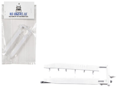 Trailer Wind Skirts for 53' Dry Vans White 1/87 (HO) Plastic Model Car by HO Logistics