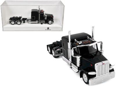 Peterbilt 589 Truck with 72 Inch Sleeper Black 1/87 (HO) Plastic Model Car by HO Logistics