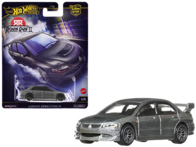 Mitsubishi Lancer Evolution IX Gray Metallic "Ronin Run II" Series Diecast Model Car by Hot Wheels